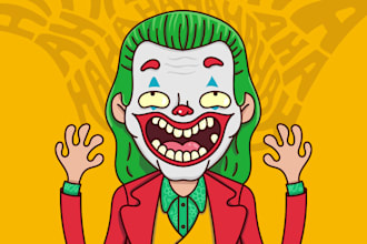 draw a character from your photo in my cartoon style