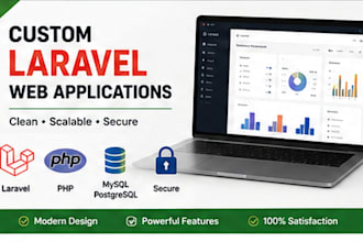 develop a custom laravel PHP web application