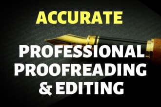 accurately proofread and edit up to 3000 words