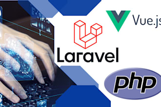 build custom web applications using laravel and vue js