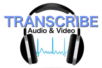 provide high quality transcription of audio or video