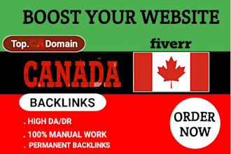 create premium quality canada backlinks dofollow canadian link bulding