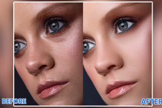 photo retouching, editing or background removal in photoshop