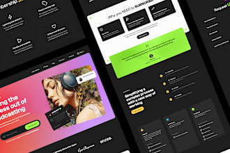 design landing page website layout in xd, PSD or figma