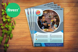 design your business flyer, banner,  business card urgently