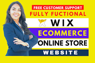 setup fully functional wix online ecommerce store with wix website
