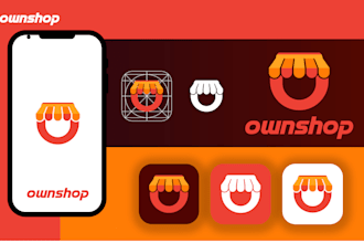 design modern professional clean app logo or app icon