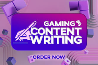 write esports and gaming blog content