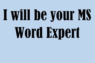 be your ms word expert