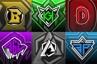 design initial esports logo for gaming,youtube,twitch,