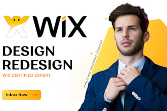 create wix website design and redesign, expert wix developer