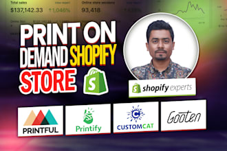 create print on demand shopify store, shopify pod store,shopify dropshipping pod