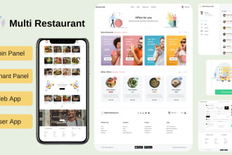 customize karenderia kmrs multi restaurant v1 v2 web or apps and API integration