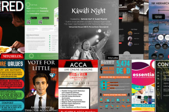 design awesome flyers,logo,ads and more