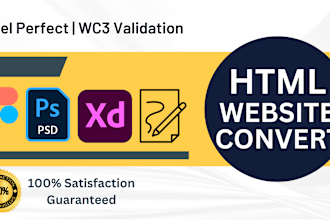 convert figma to HTML PSD to HTML xd mage to HTML