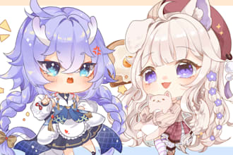 make cute anime chibi art