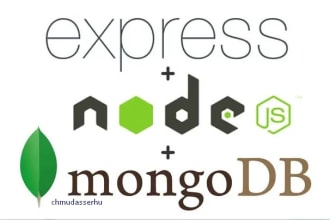 develop restful api using node js and mongodb or postgresql