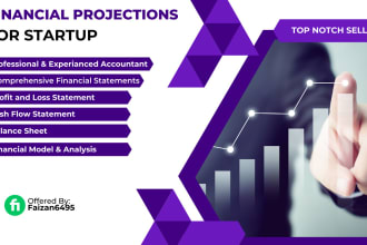 create financial model financial projections  for startups