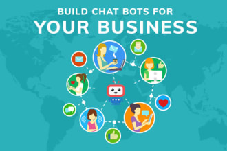 develop ai based chatbot on microsoft bot framework, dialogflow, or IBM watson