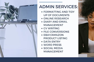 be your executive VA for admin and project support