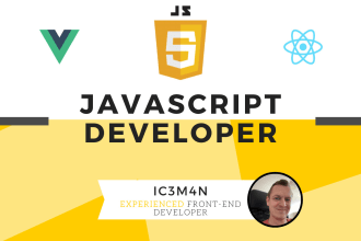 develop your vuejs, react, javascript application