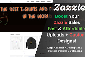 create you a zazzle store and custom products