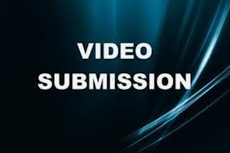 share your video and url in description via 20 video submission sites with good quality