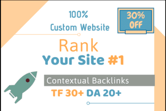 give you 70 high quality SEO contextual backlinks