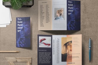 design flyers tri fold bi fold