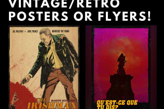 make a vintage professional poster