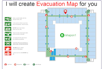 do emergency evacuation plan, evacuation map, escape plan, fire exit plan