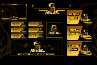 design stream overlays, screens, panels and more
