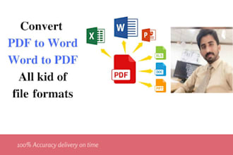 convert pdf and scanned image file to word and excel