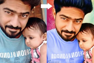 make your photo into digital oil portrait painting