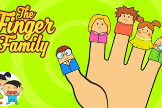 create awesome finger family video only