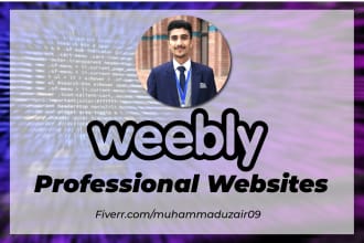 design a professional weebly or spacesquare website for you