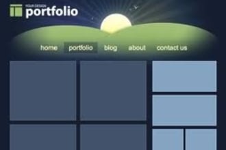 make a one page website with any content