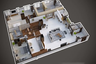 plan rendering 3d floor plan visualization