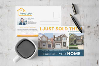 design real estate cleaning service direct mail eddm postcard