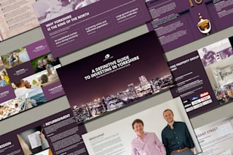 design luxury real estate pitch deck, brochure, listing presentation design