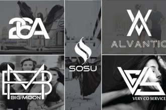 design luxury initial monogram and letter logo