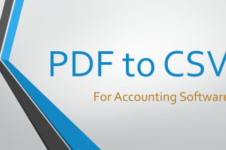 convert PDF to CSV and upload to qbo