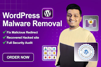 recover hacked wordpress website, remove malware, security
