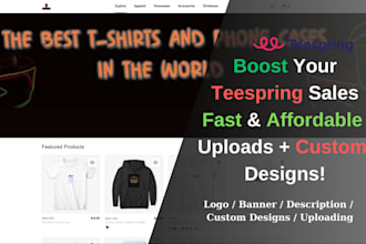 add products on teespring for you