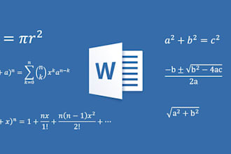 create insert math equations in ms word