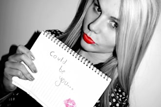 advertise or write a message for you