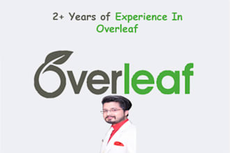 write your document or thesis in overleaf