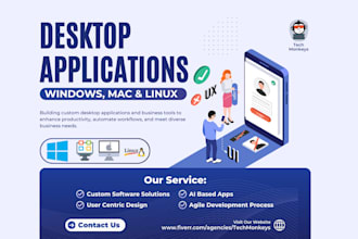 develop desktop application and ai agent for mac and windows