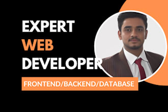develop node web application, backend api or web developer
