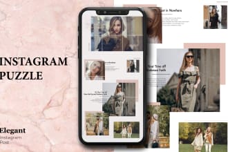 create a unique and engaging instagram puzzle feed and story